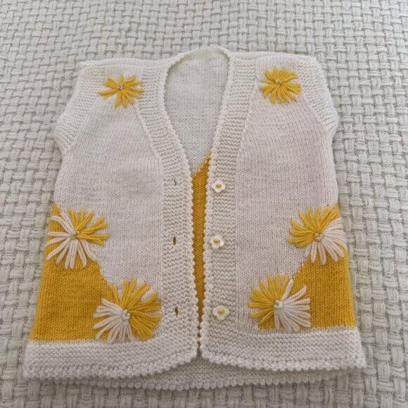 Handmade Knit Sweater Vest - Picture 3 of 7